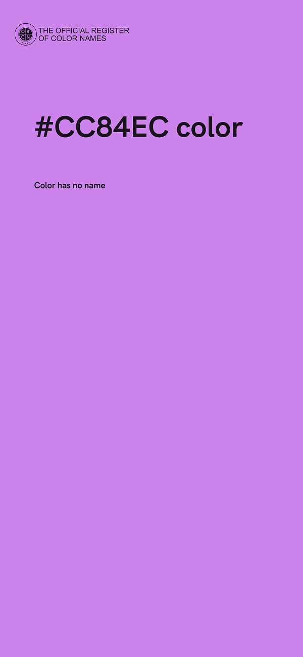 #CC84EC color image