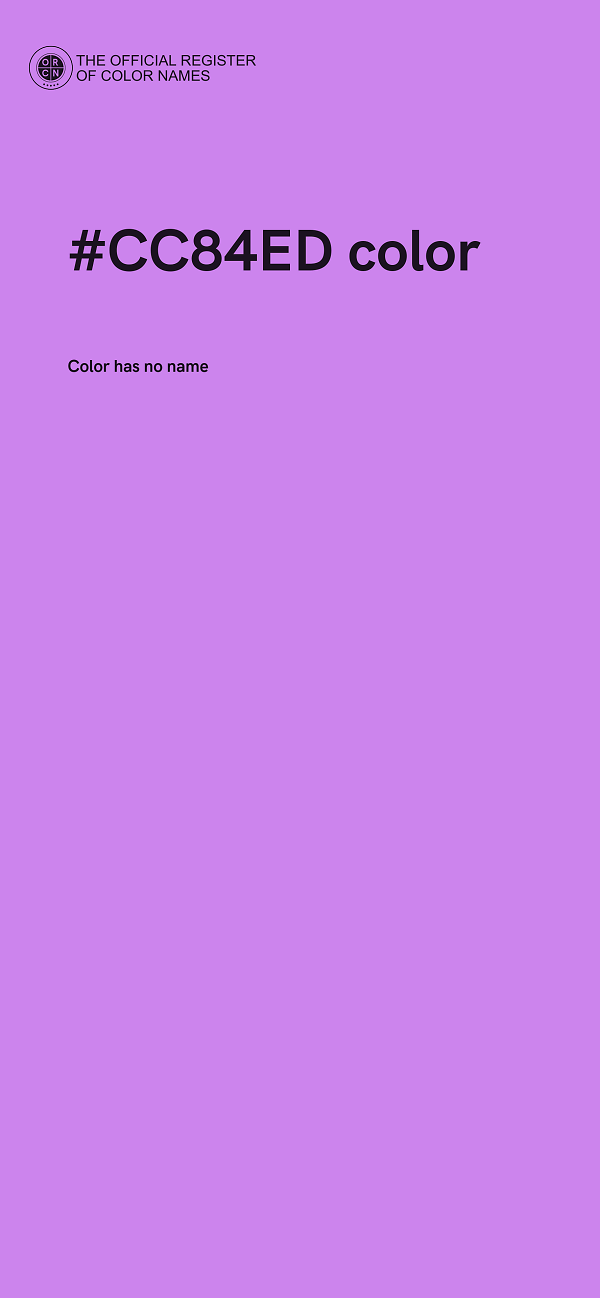 #CC84ED color image