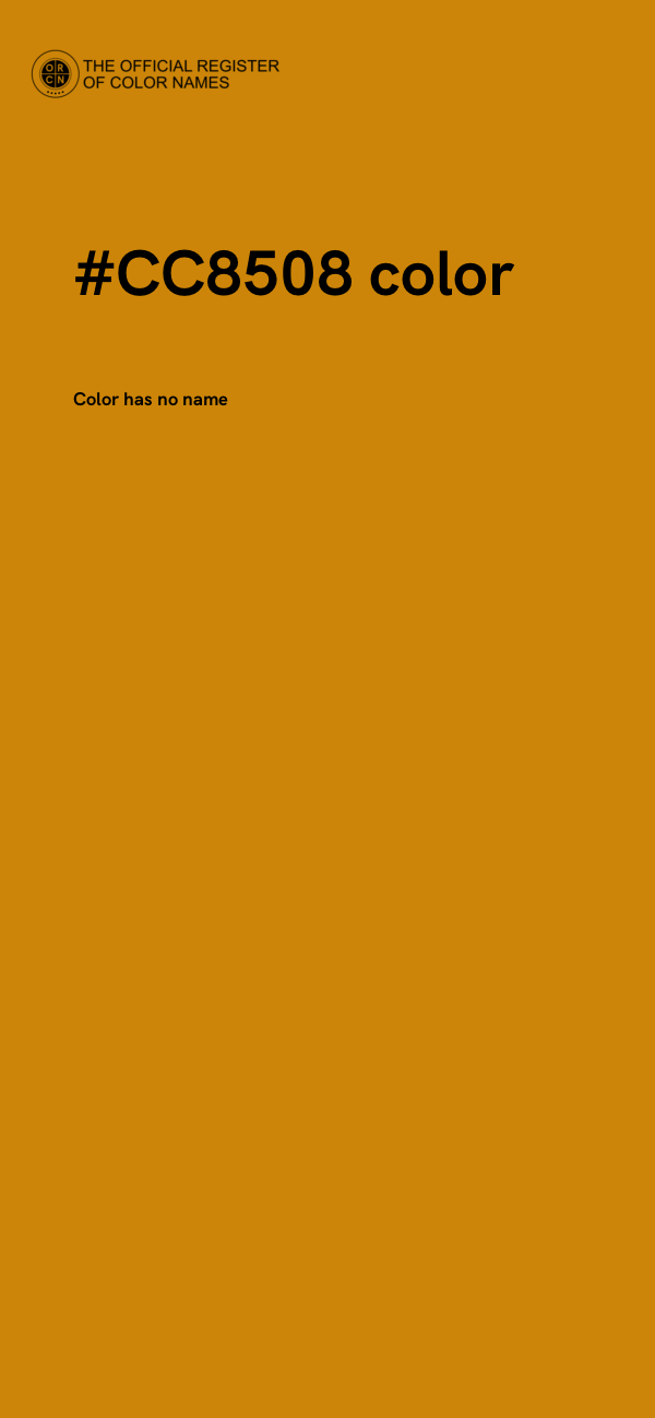 #CC8508 color image