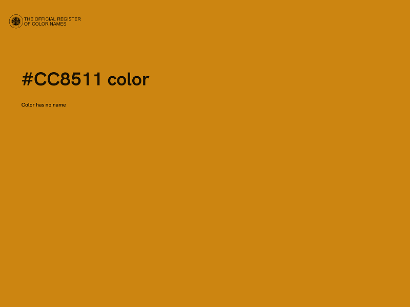 #CC8511 color image