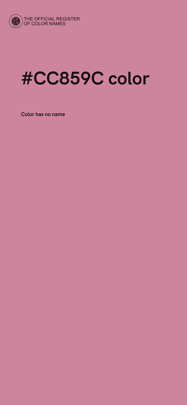 #CC859C color image