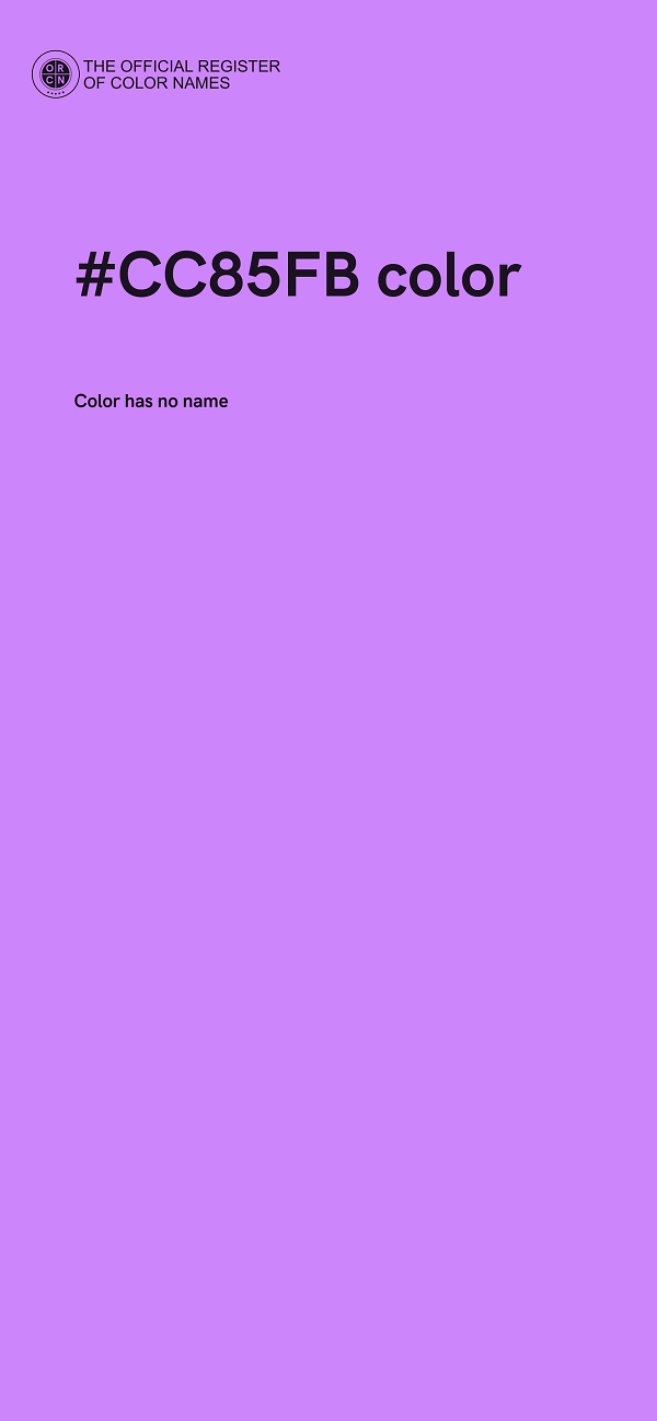 #CC85FB color image