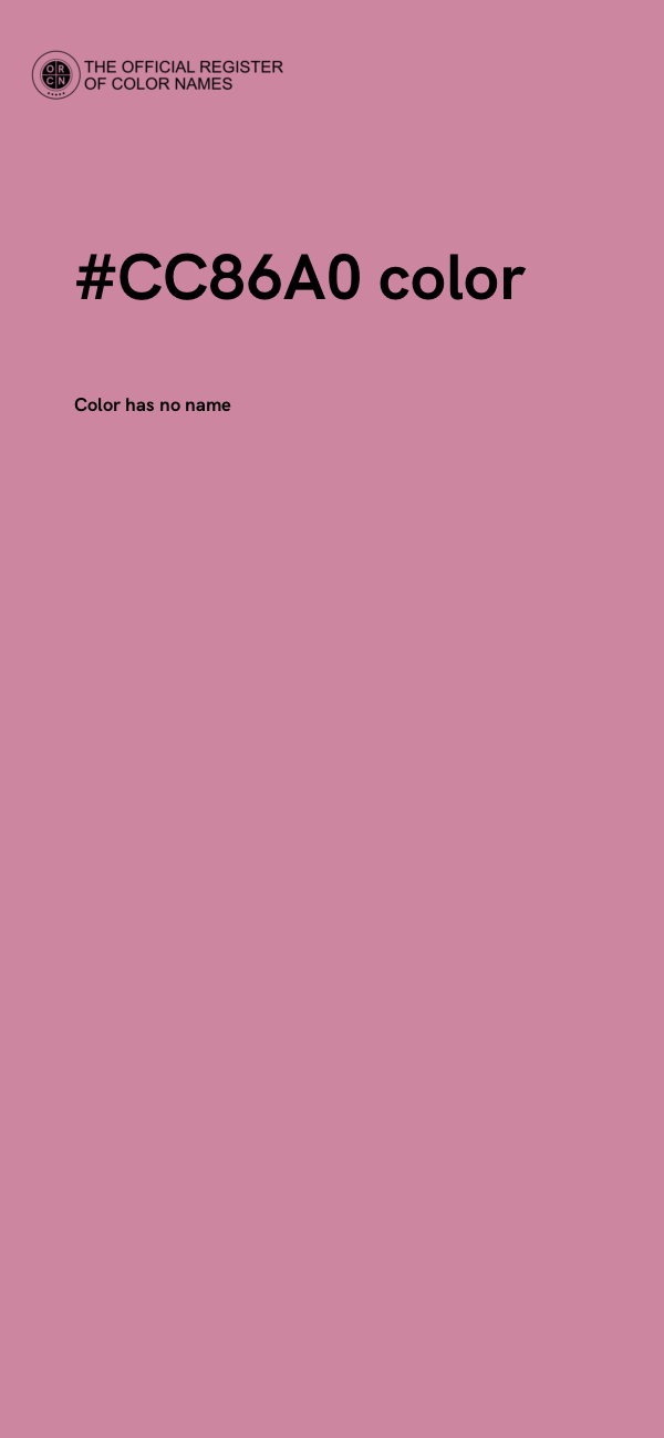 #CC86A0 color image