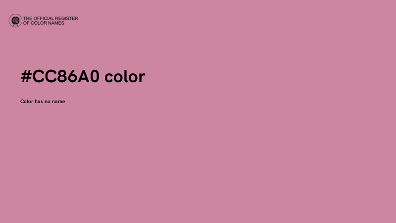 #CC86A0 color image