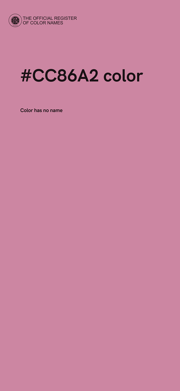 #CC86A2 color image
