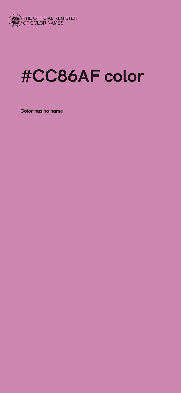 #CC86AF color image