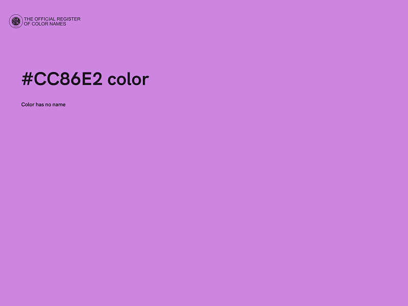 #CC86E2 color image