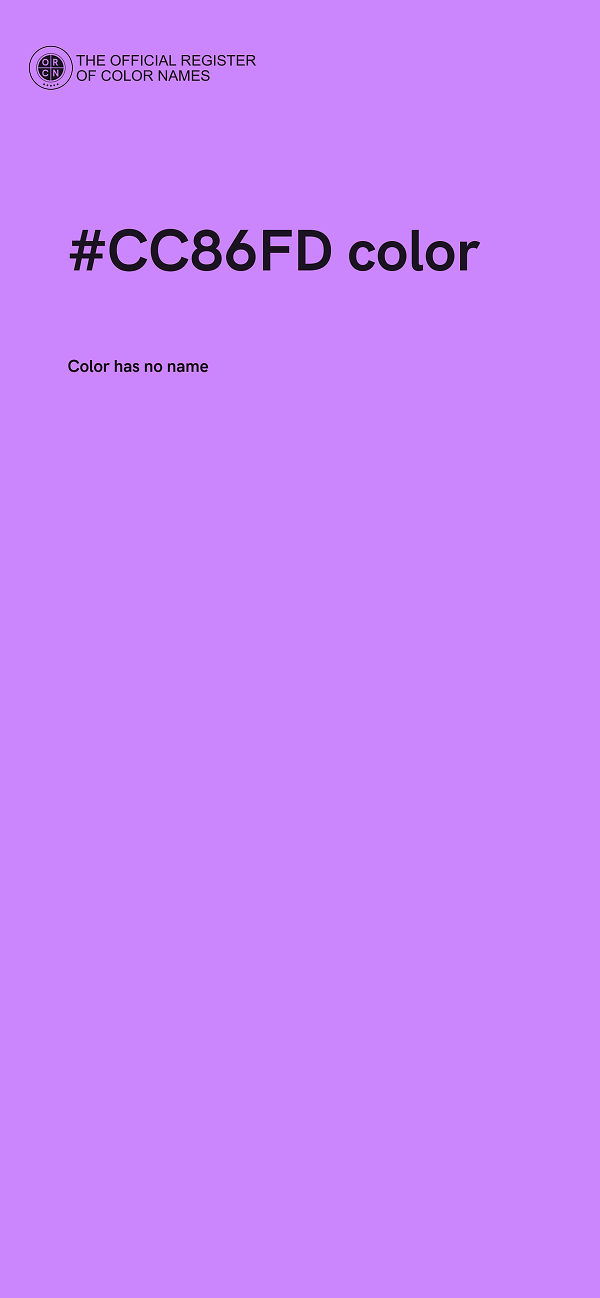 #CC86FD color image