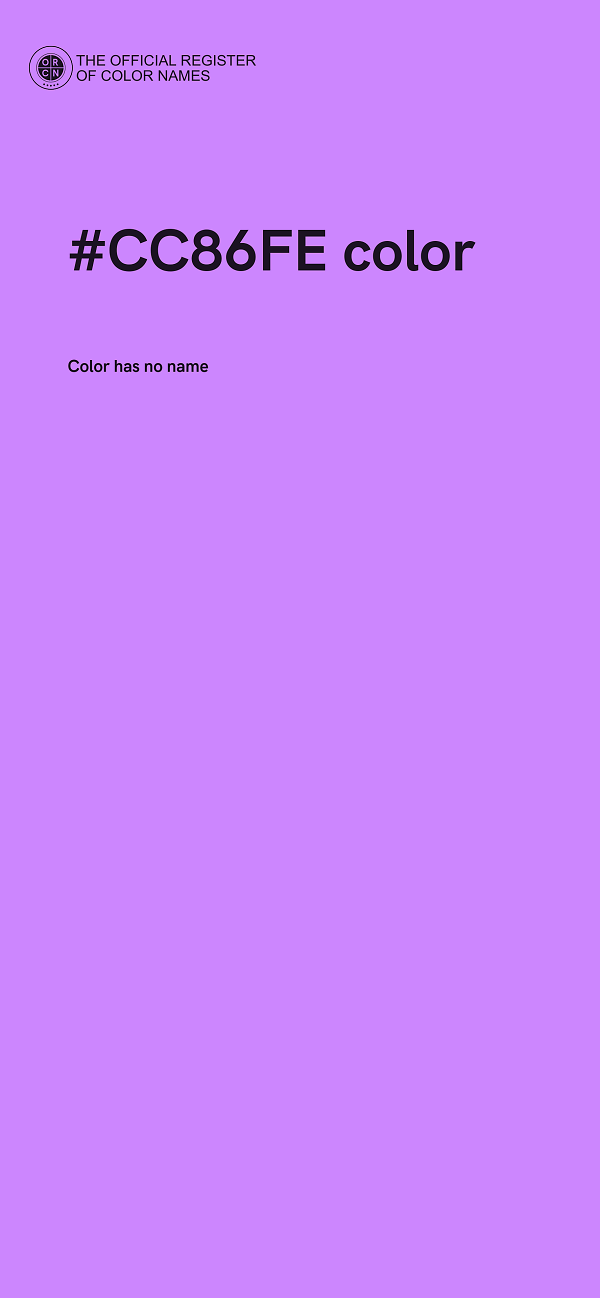 #CC86FE color image