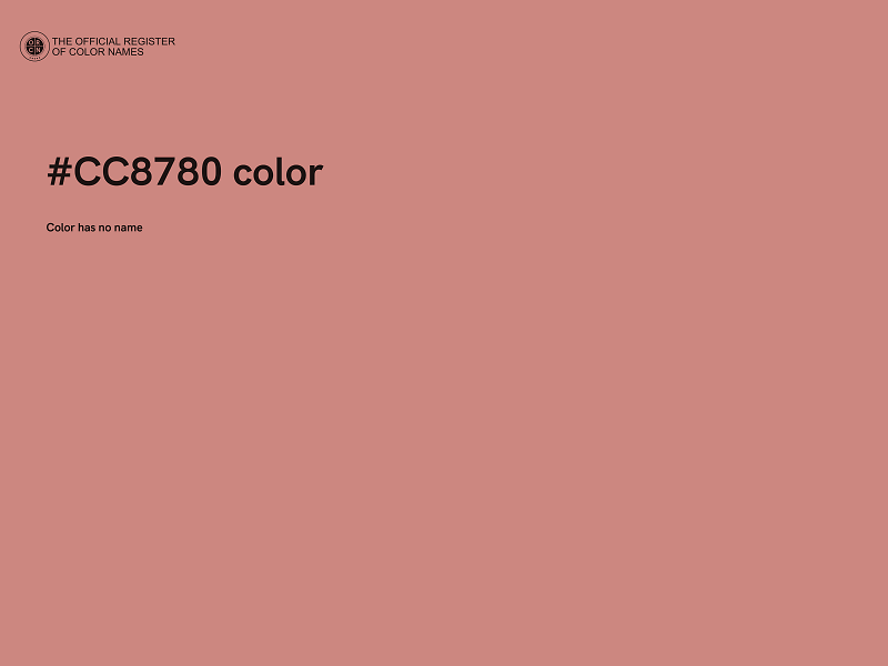 #CC8780 color image