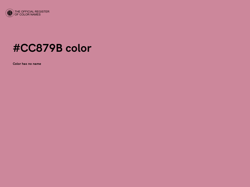 #CC879B color image