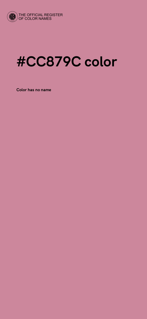 #CC879C color image