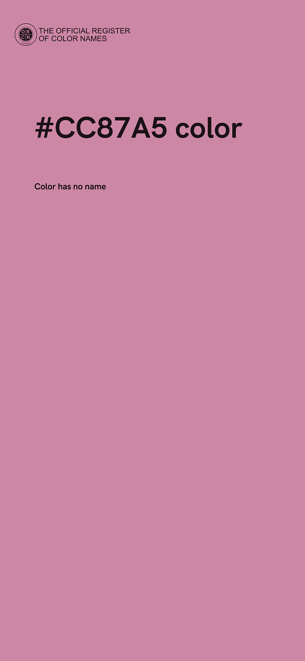 #CC87A5 color image