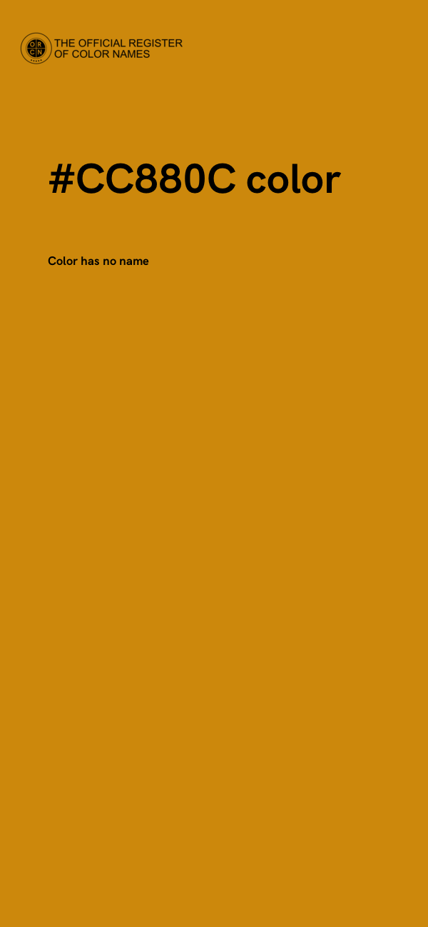 #CC880C color image