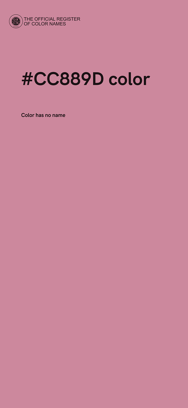 #CC889D color image