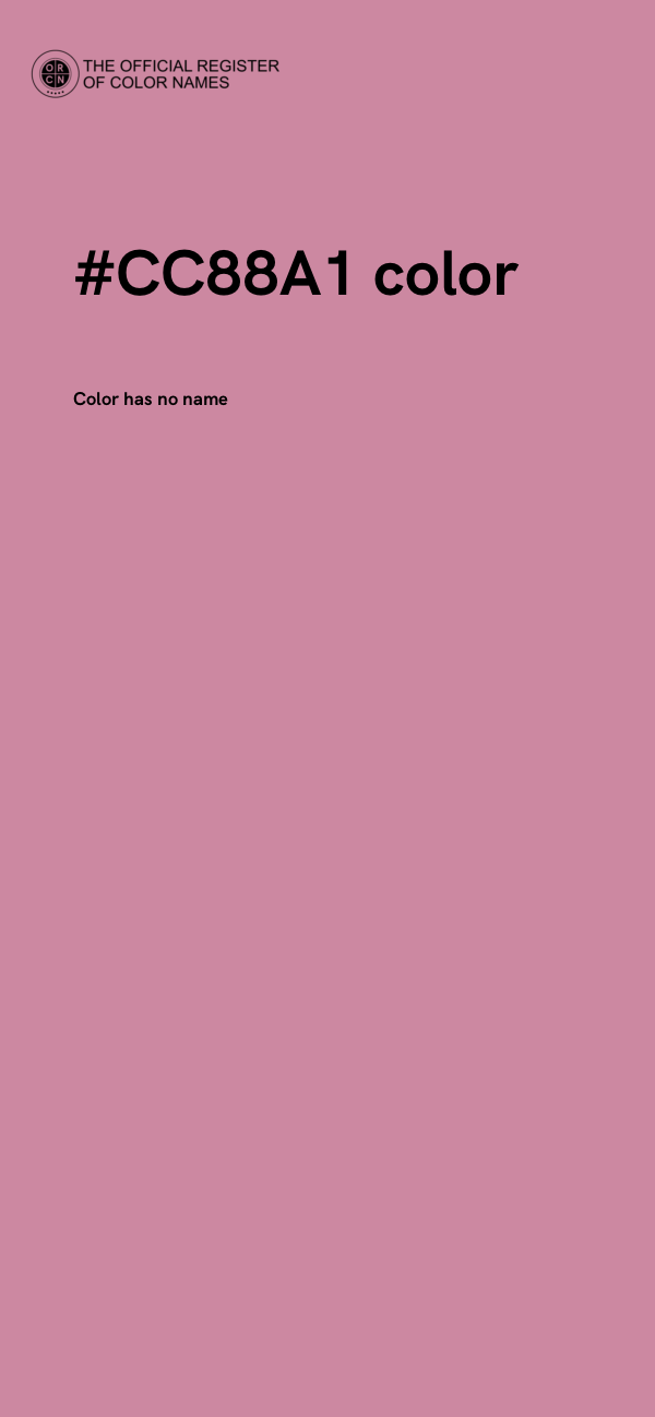#CC88A1 color image