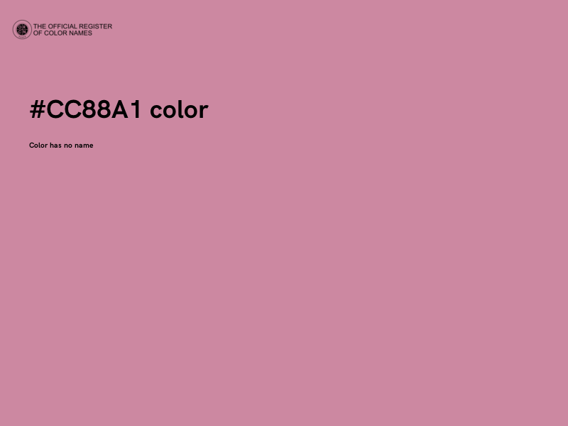 #CC88A1 color image