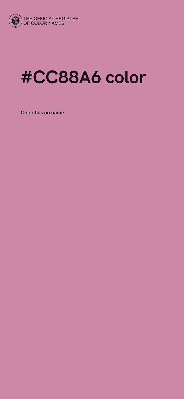#CC88A6 color image