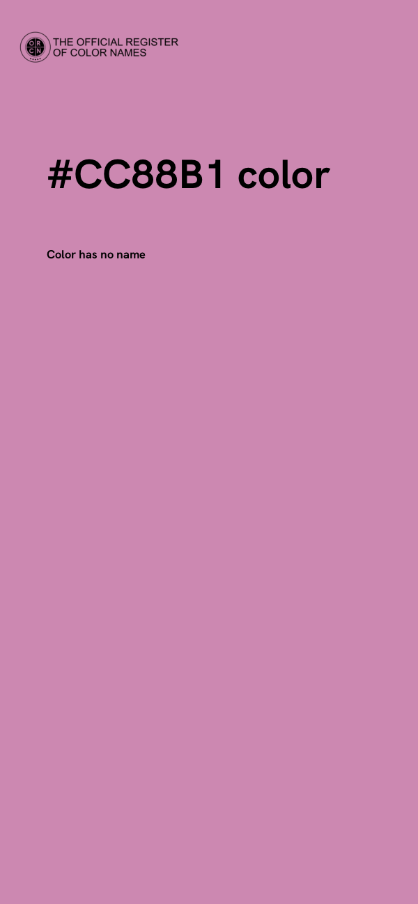#CC88B1 color image
