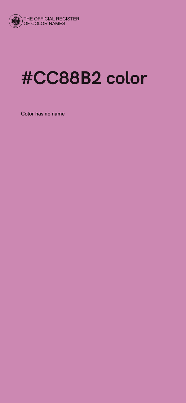 #CC88B2 color image