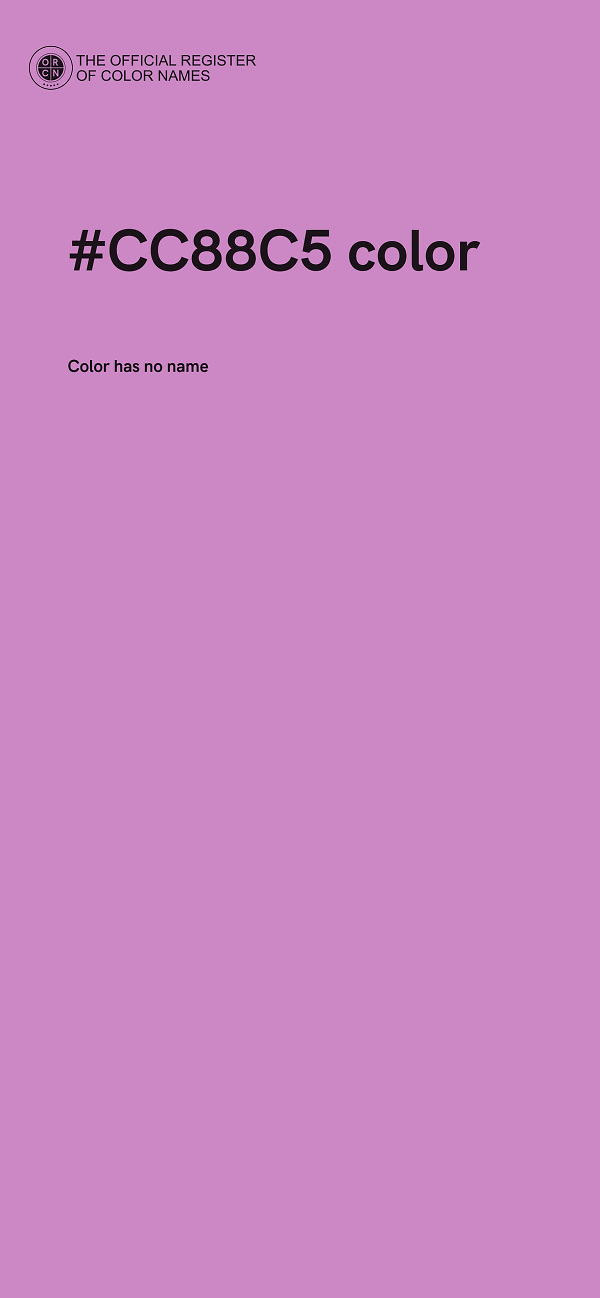 #CC88C5 color image