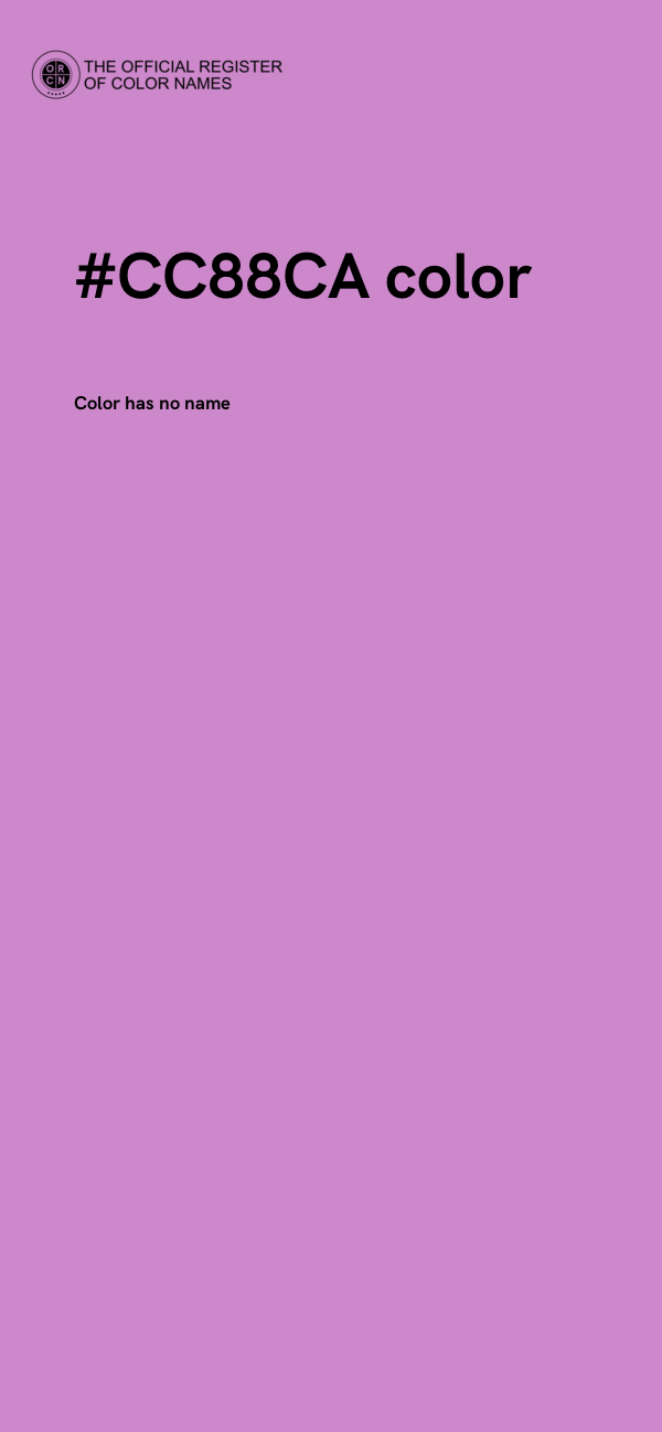 #CC88CA color image