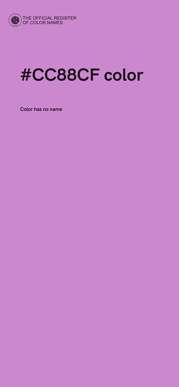 #CC88CF color image