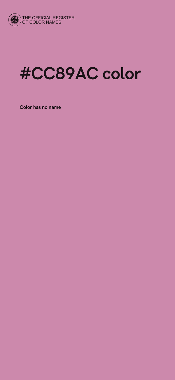 #CC89AC color image