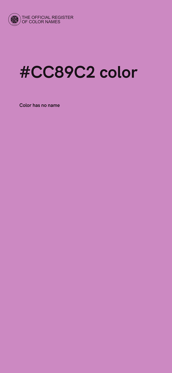 #CC89C2 color image