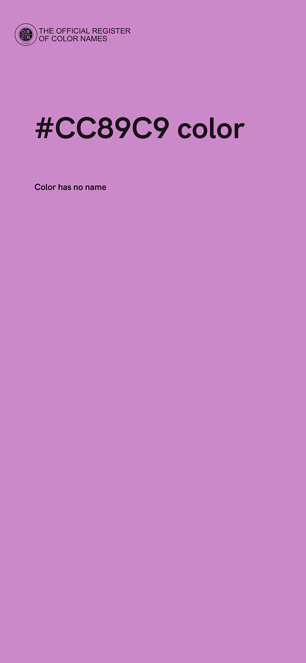 #CC89C9 color image