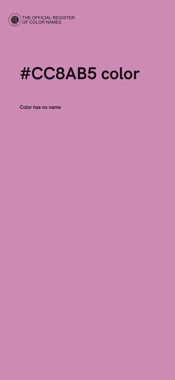 #CC8AB5 color image
