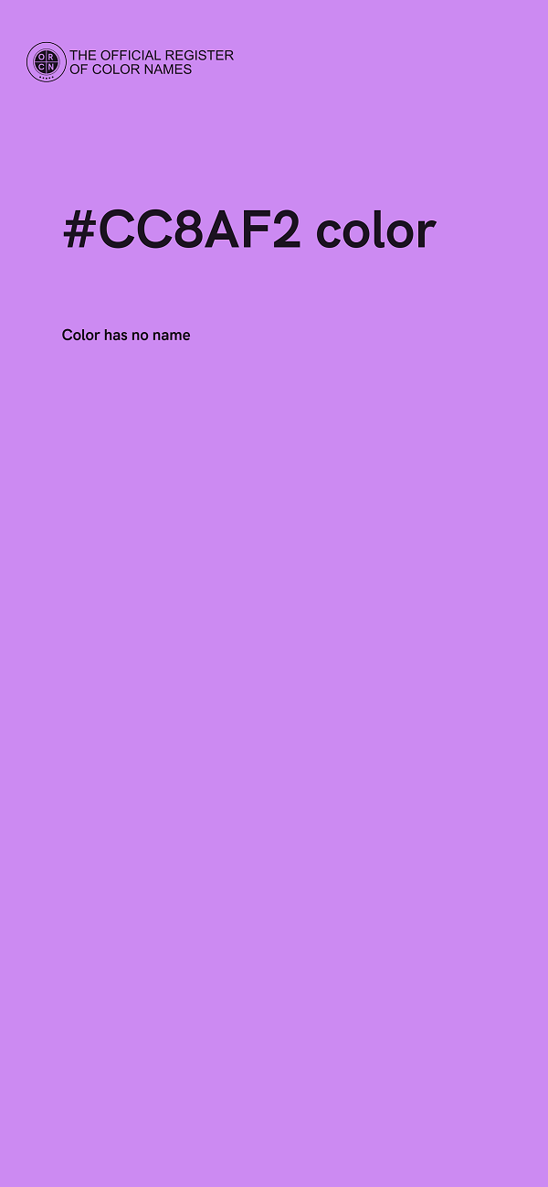 #CC8AF2 color image