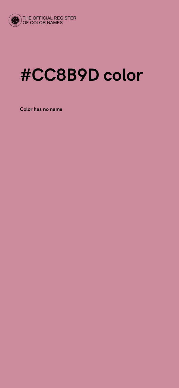 #CC8B9D color image