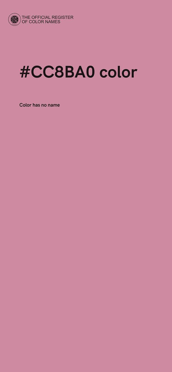 #CC8BA0 color image