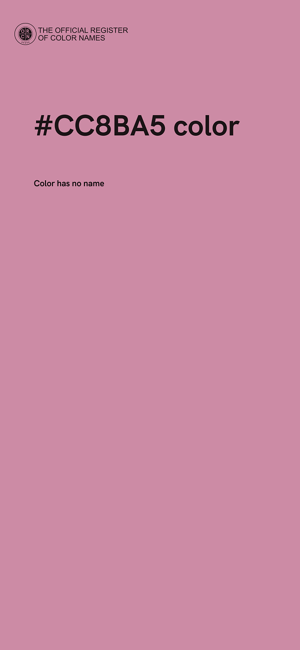#CC8BA5 color image