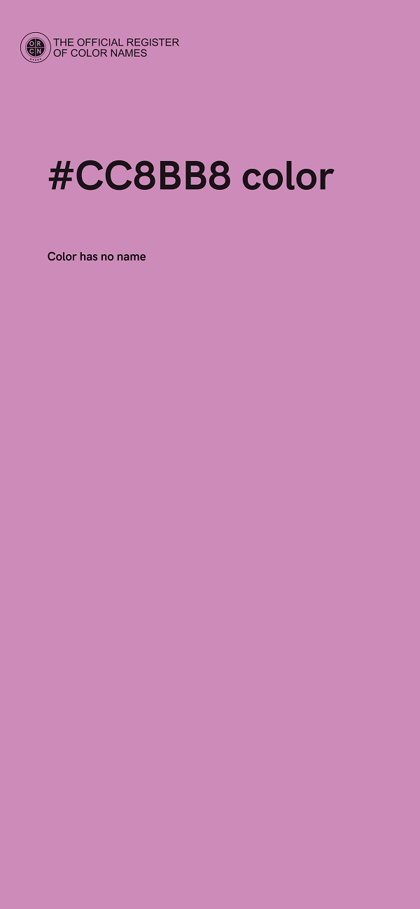 #CC8BB8 color image