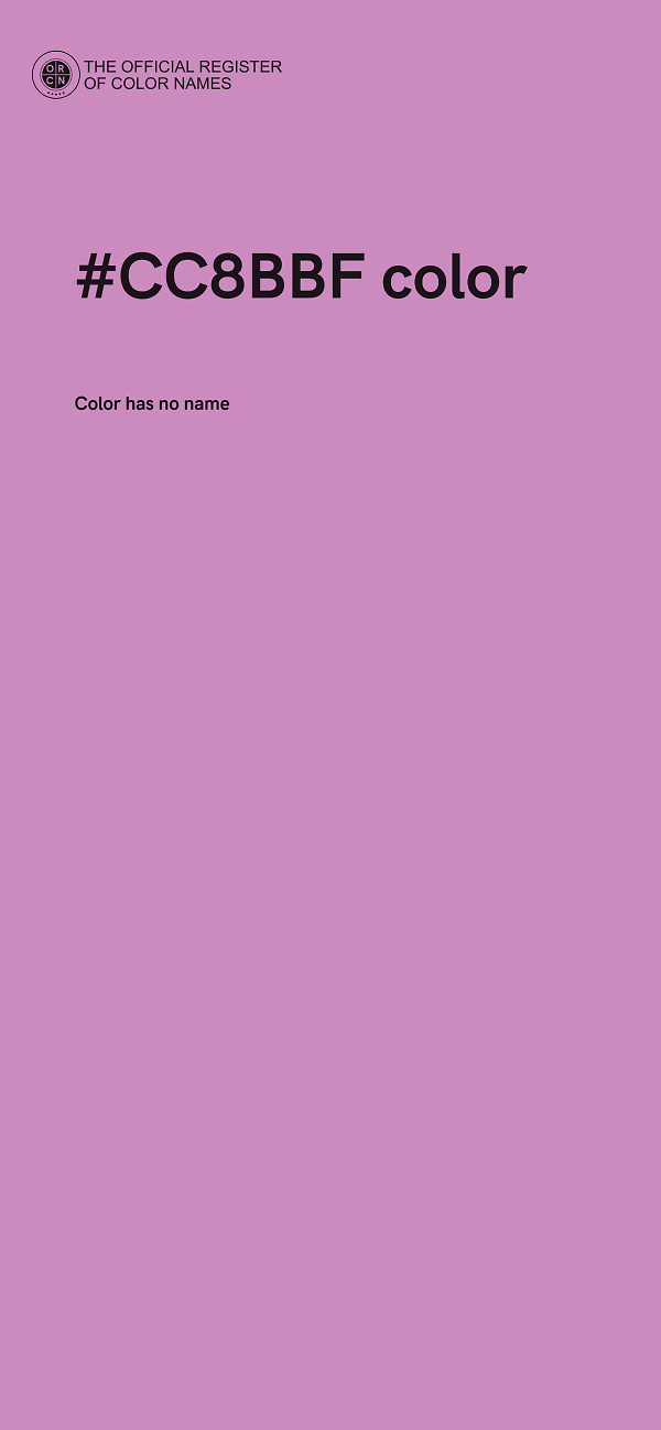 #CC8BBF color image