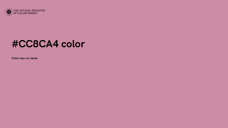 #CC8CA4 color image
