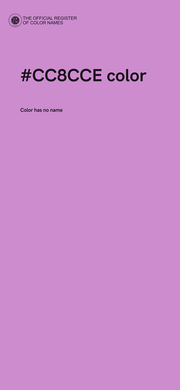 #CC8CCE color image