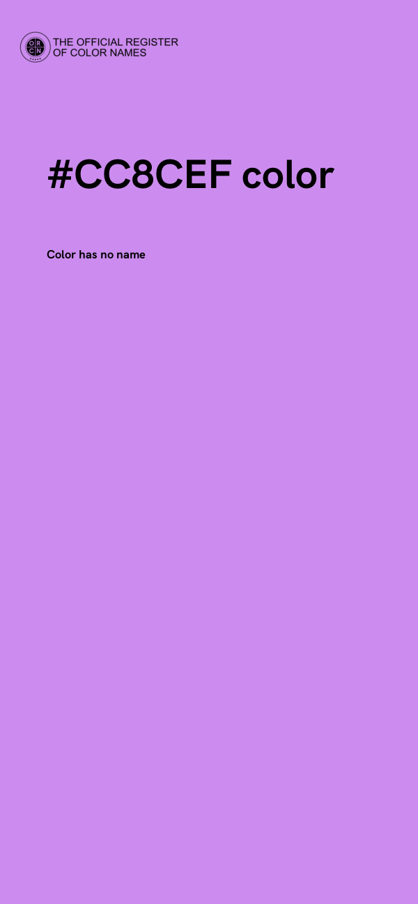 #CC8CEF color image