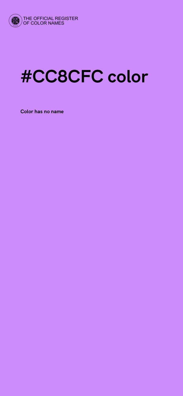 #CC8CFC color image