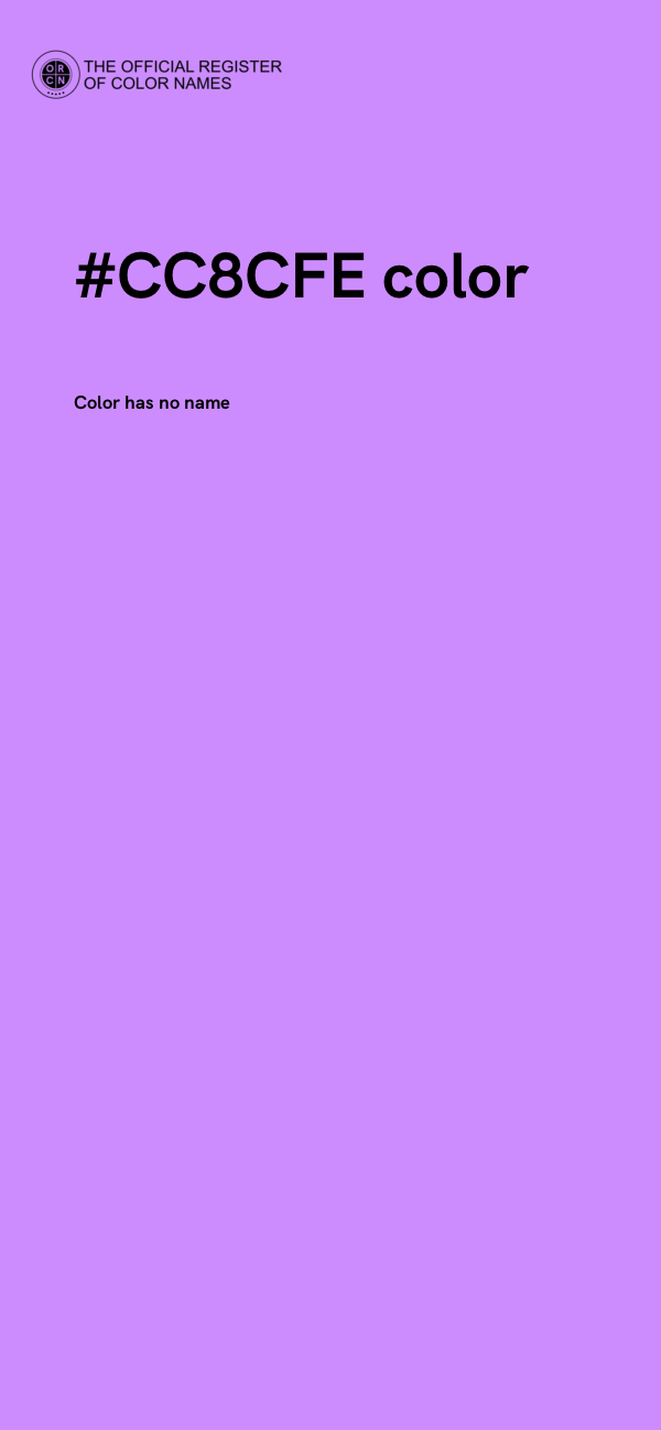 #CC8CFE color image