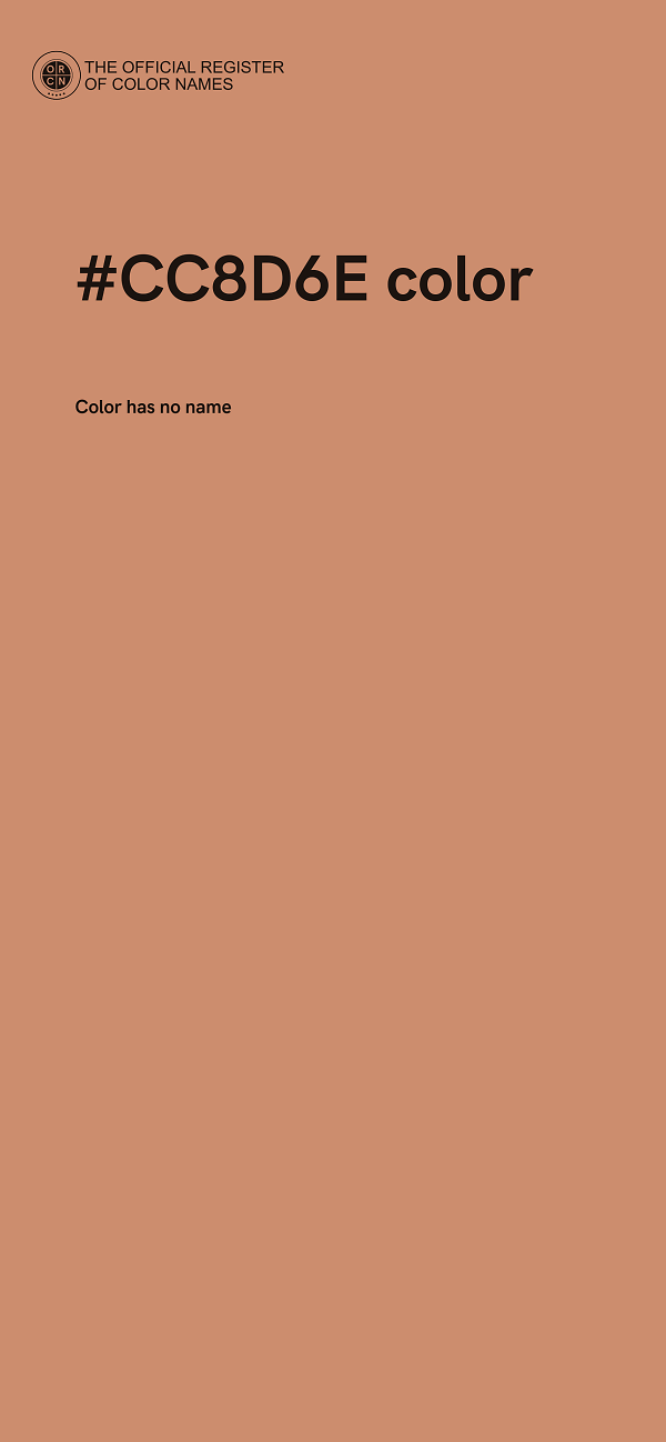 #CC8D6E color image
