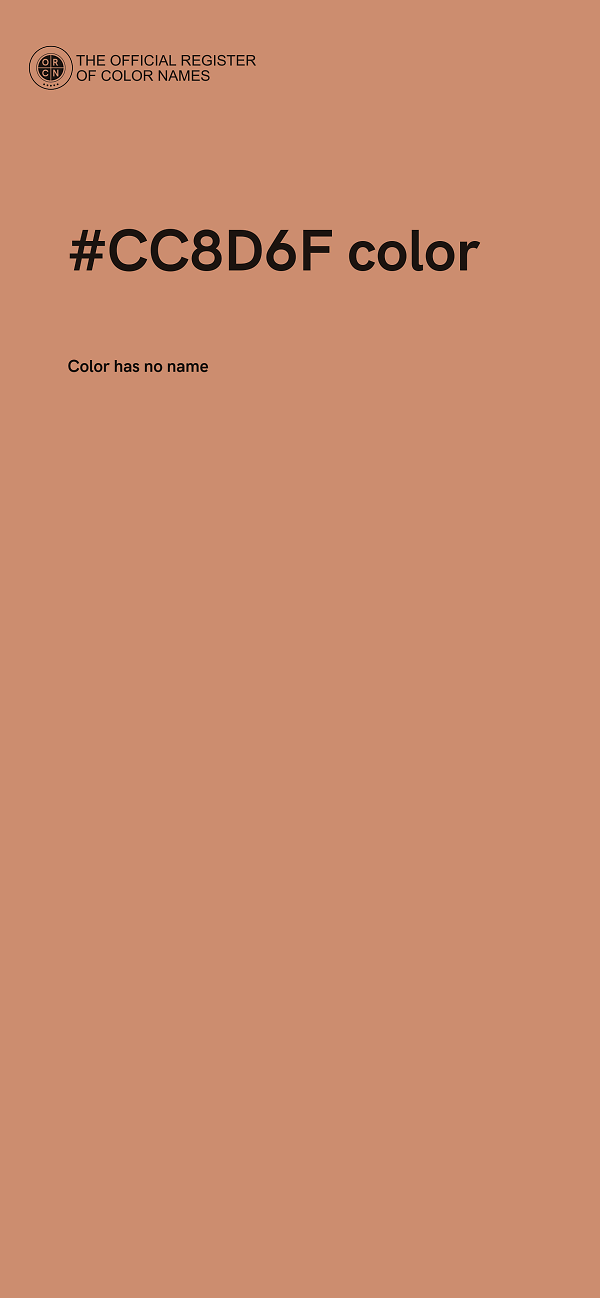 #CC8D6F color image