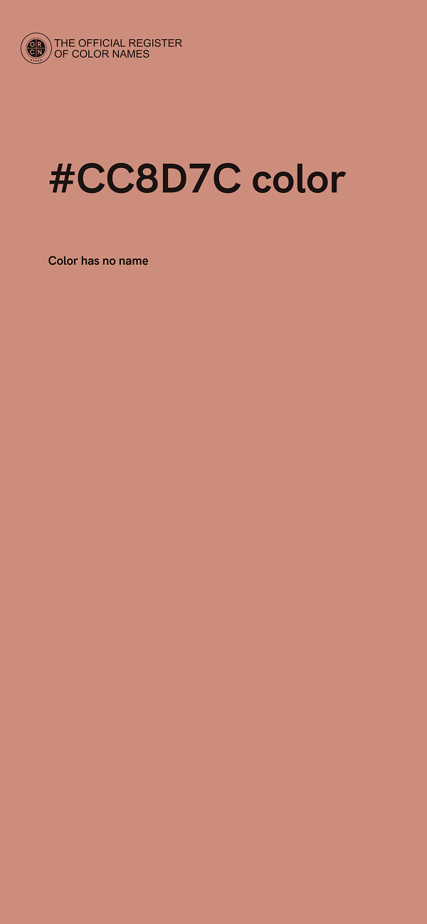 #CC8D7C color image