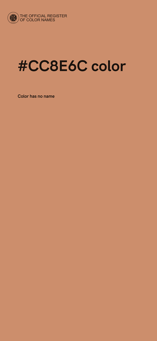 #CC8E6C color image