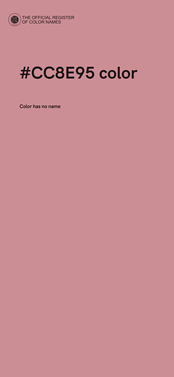 #CC8E95 color image
