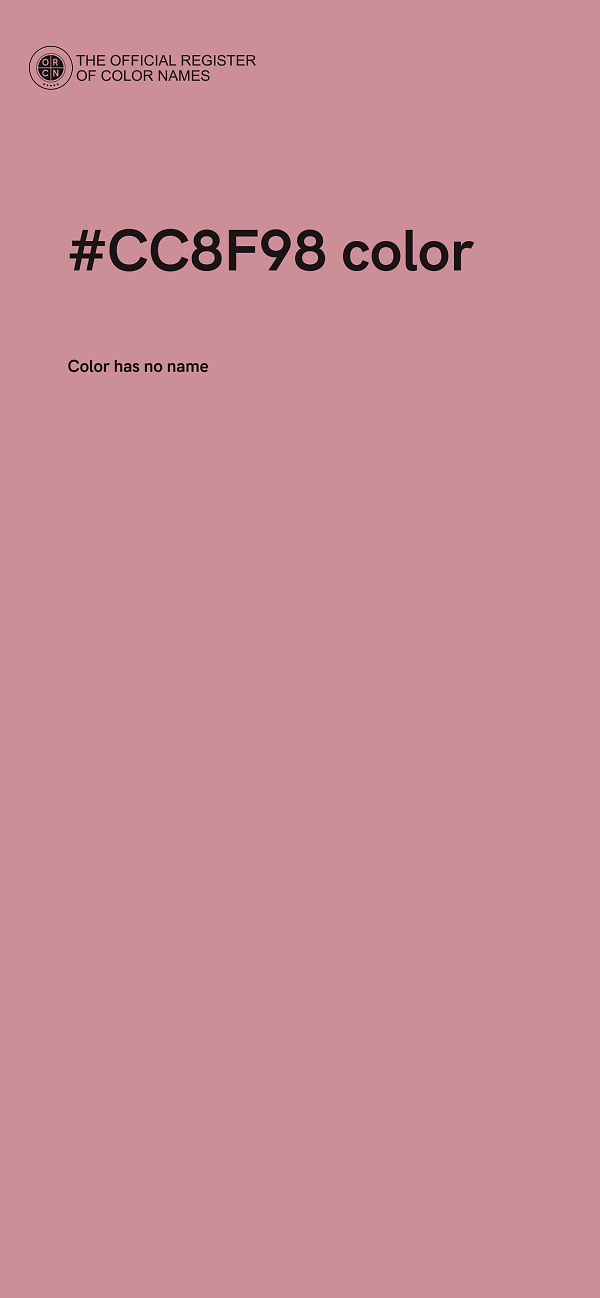 #CC8F98 color image