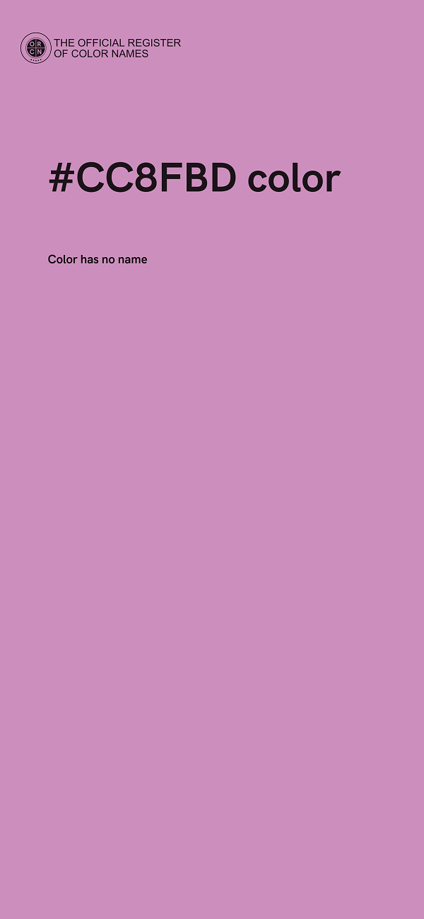 #CC8FBD color image