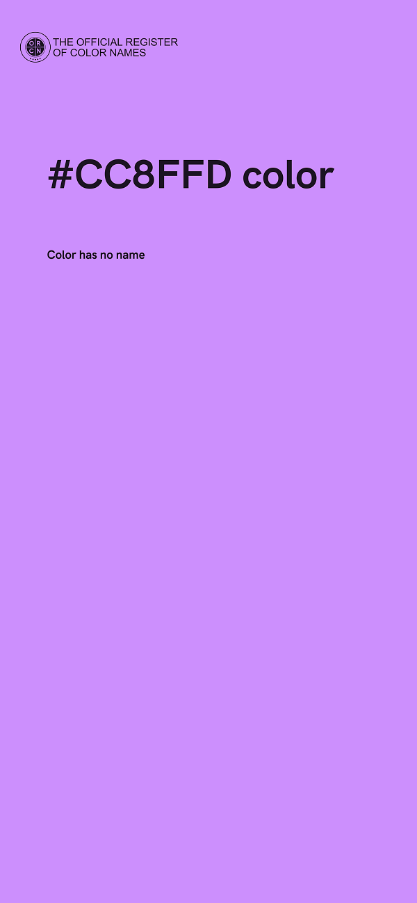 #CC8FFD color image